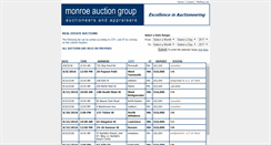 Desktop Screenshot of monroeauctiongroup.com