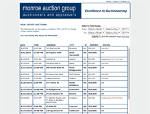 Tablet Screenshot of monroeauctiongroup.com